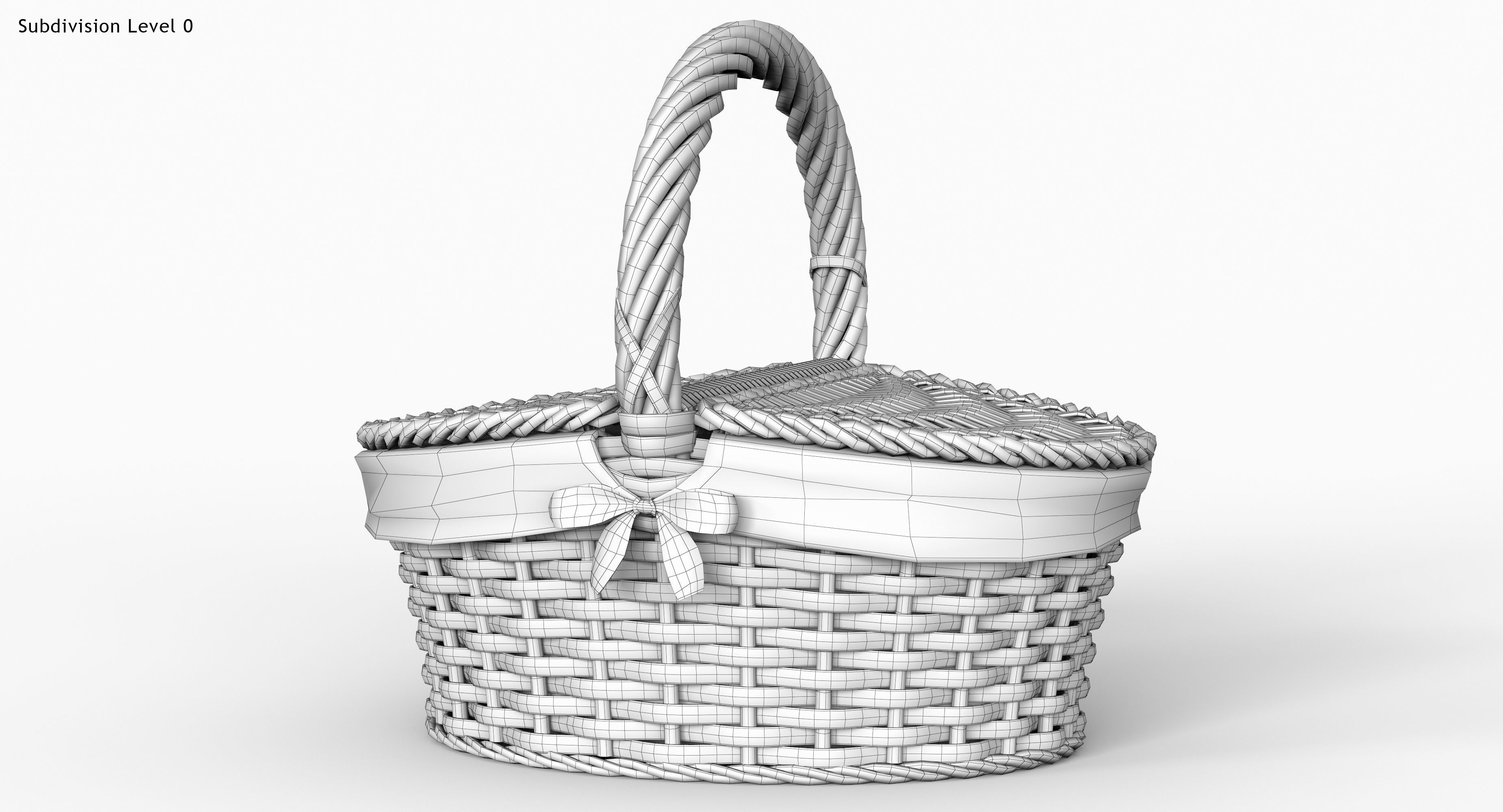 Picnic Basket 3D model_10