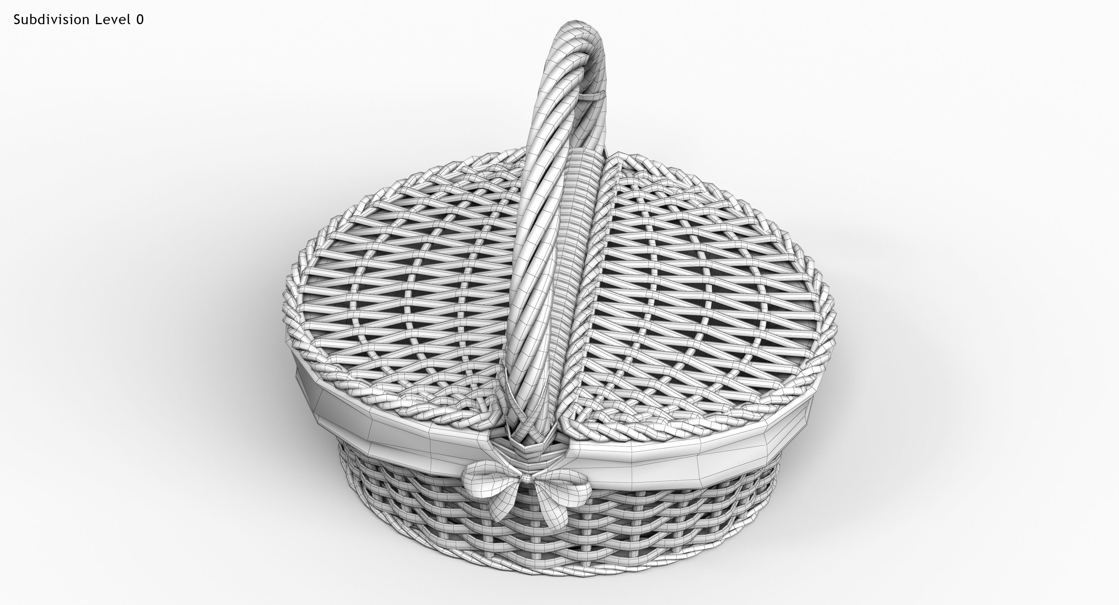 Picnic Basket 3D model_14