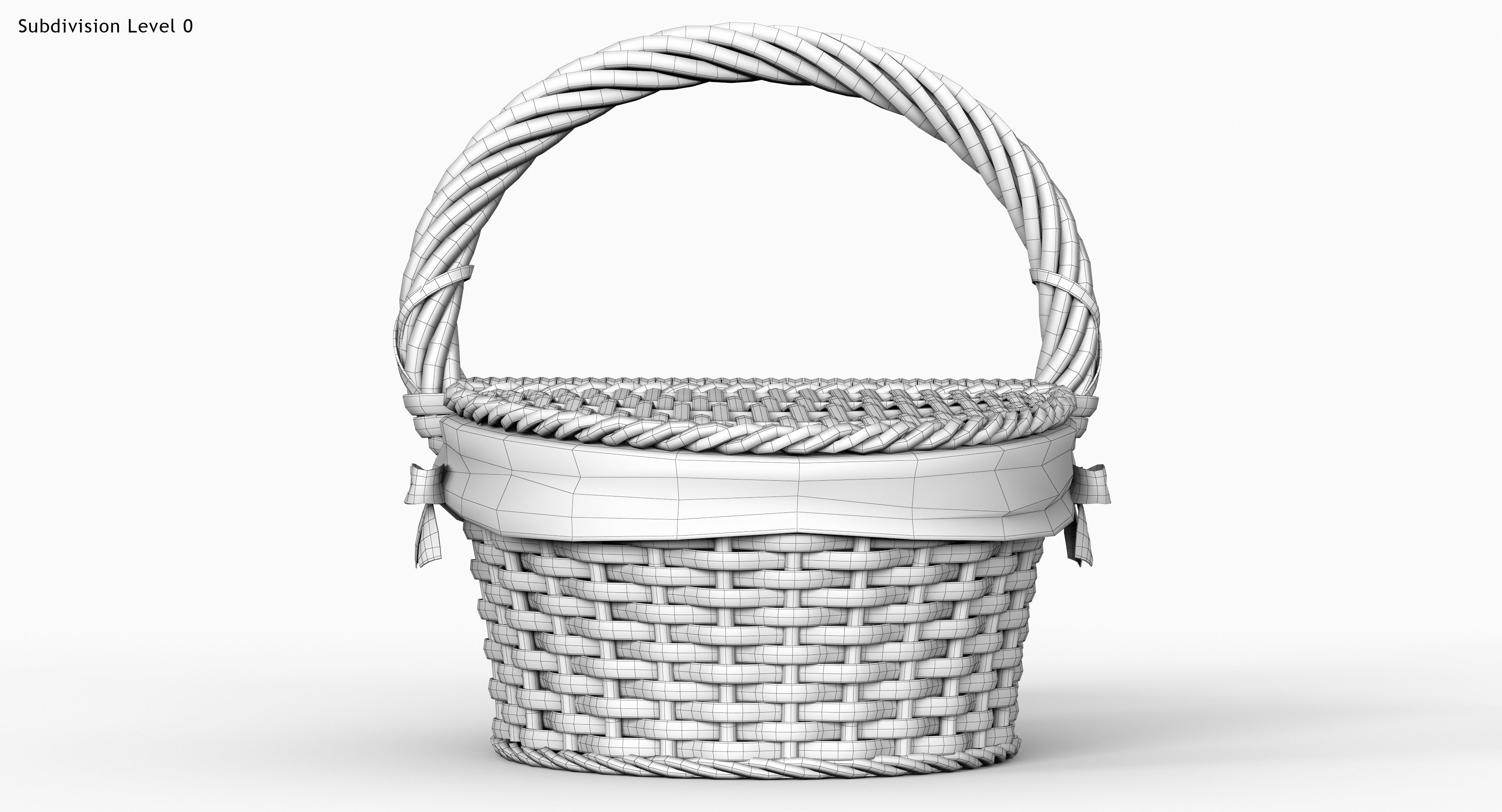 Picnic Basket 3D model_12