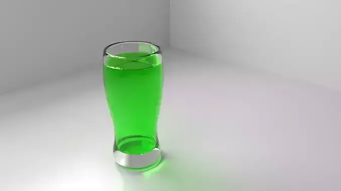Beer Glass 4 with Liquid