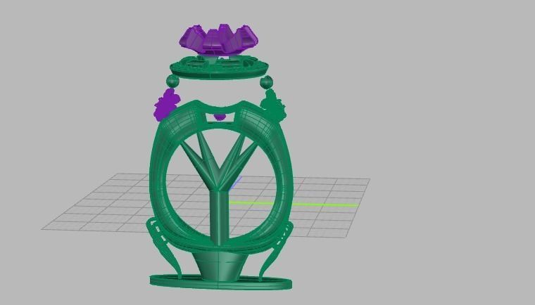 golden-ring gold ring with sapphires 3D print model_8