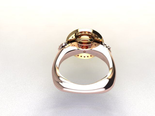 golden-ring gold ring with sapphires 3D print model_5