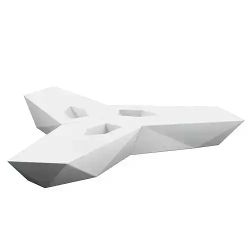 Vondom Faz Bench Low-poly 3D model Vondom Faz Bench Low-poly 3D model