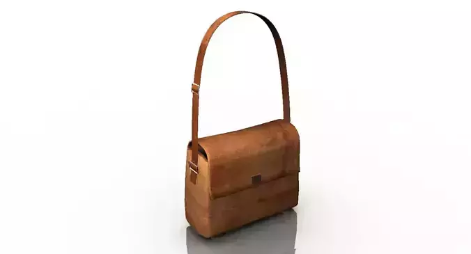 leather old bag 3d model