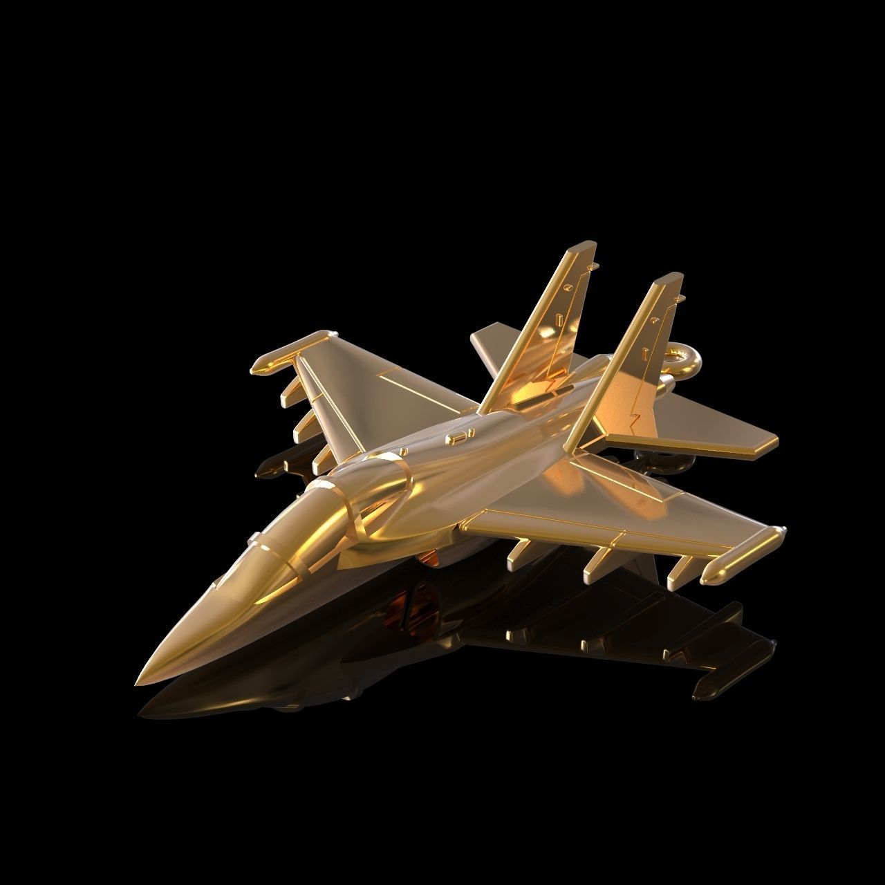 plane fighter 3D print model_2