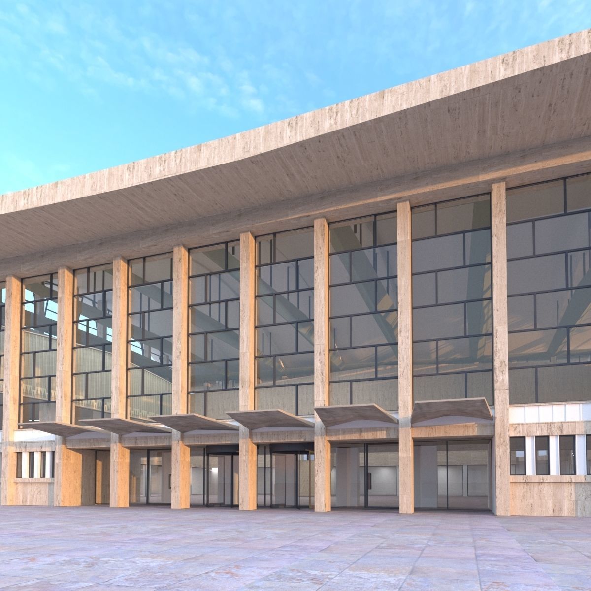 Brasov Railway Station Romania 3D model_1