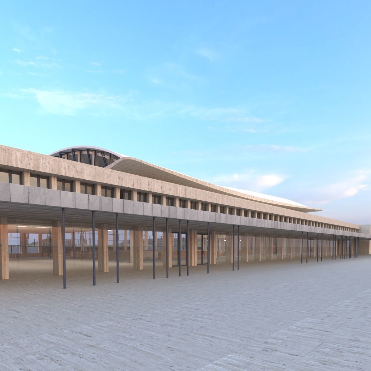 Brasov Railway Station Romania 3D model_2