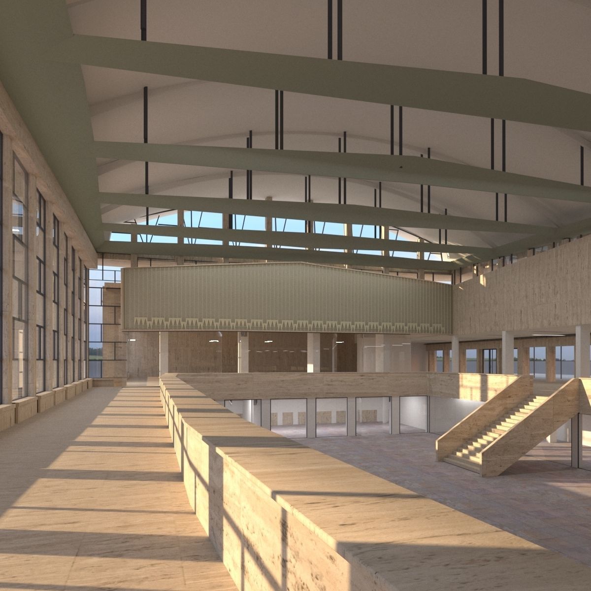 Brasov Railway Station Romania 3D model_3