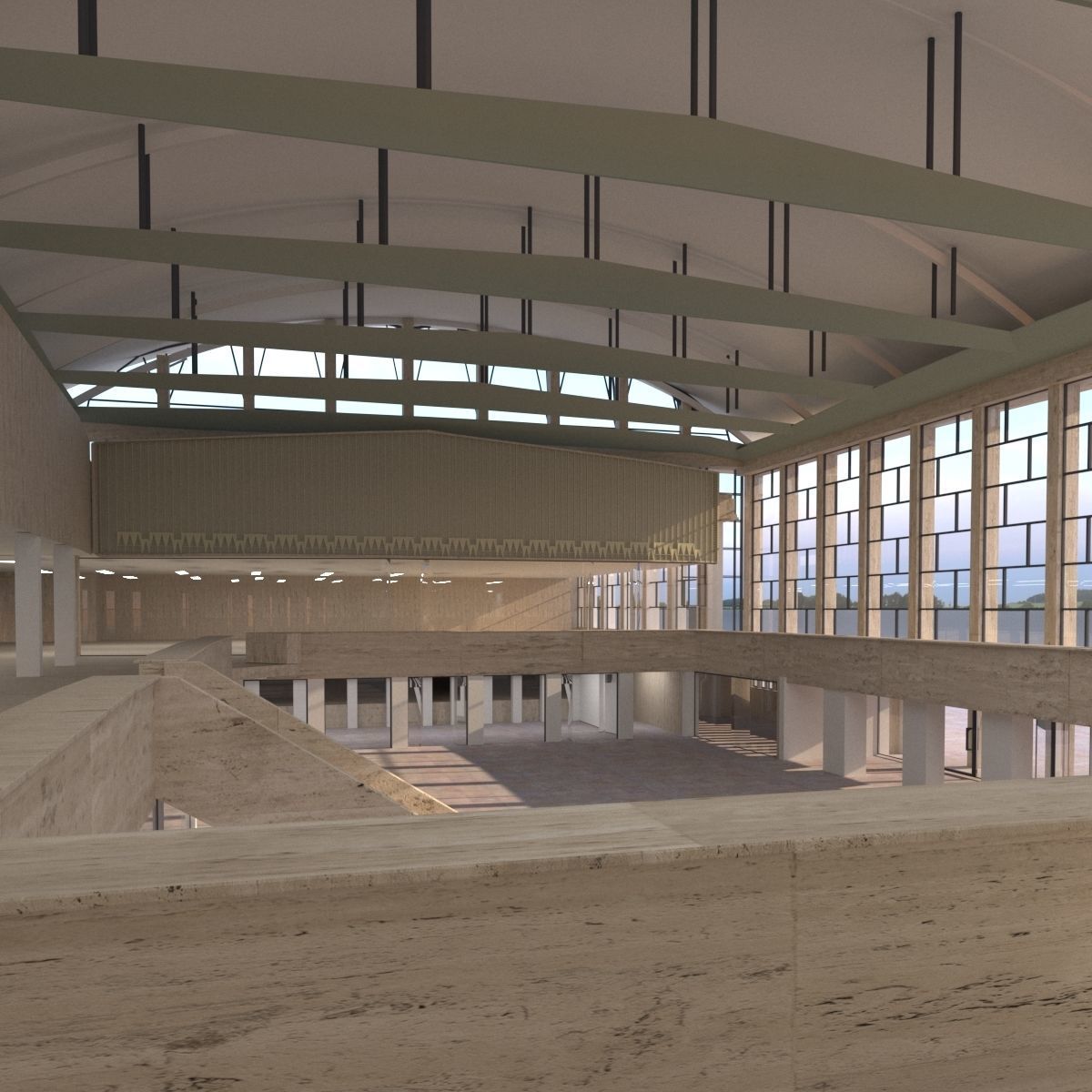 Brasov Railway Station Romania 3D model_5