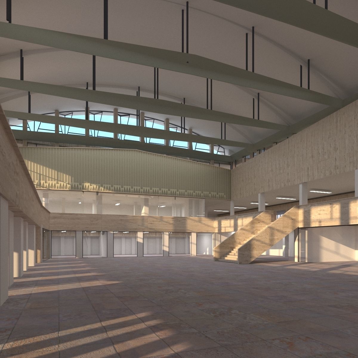 Brasov Railway Station Romania 3D model_4