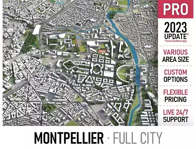 Montpellier - 3D City Model