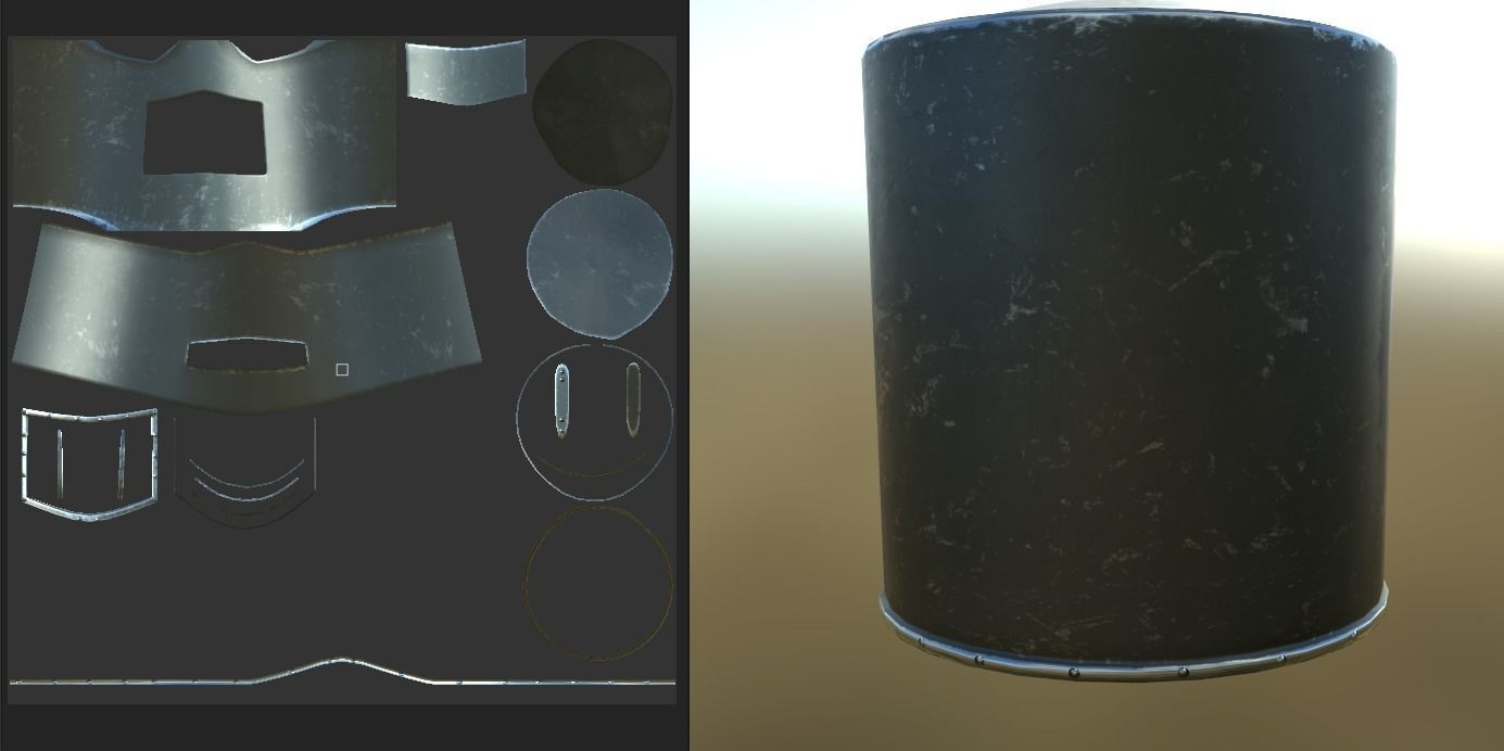 Great Helm Low-poly 3D model_4