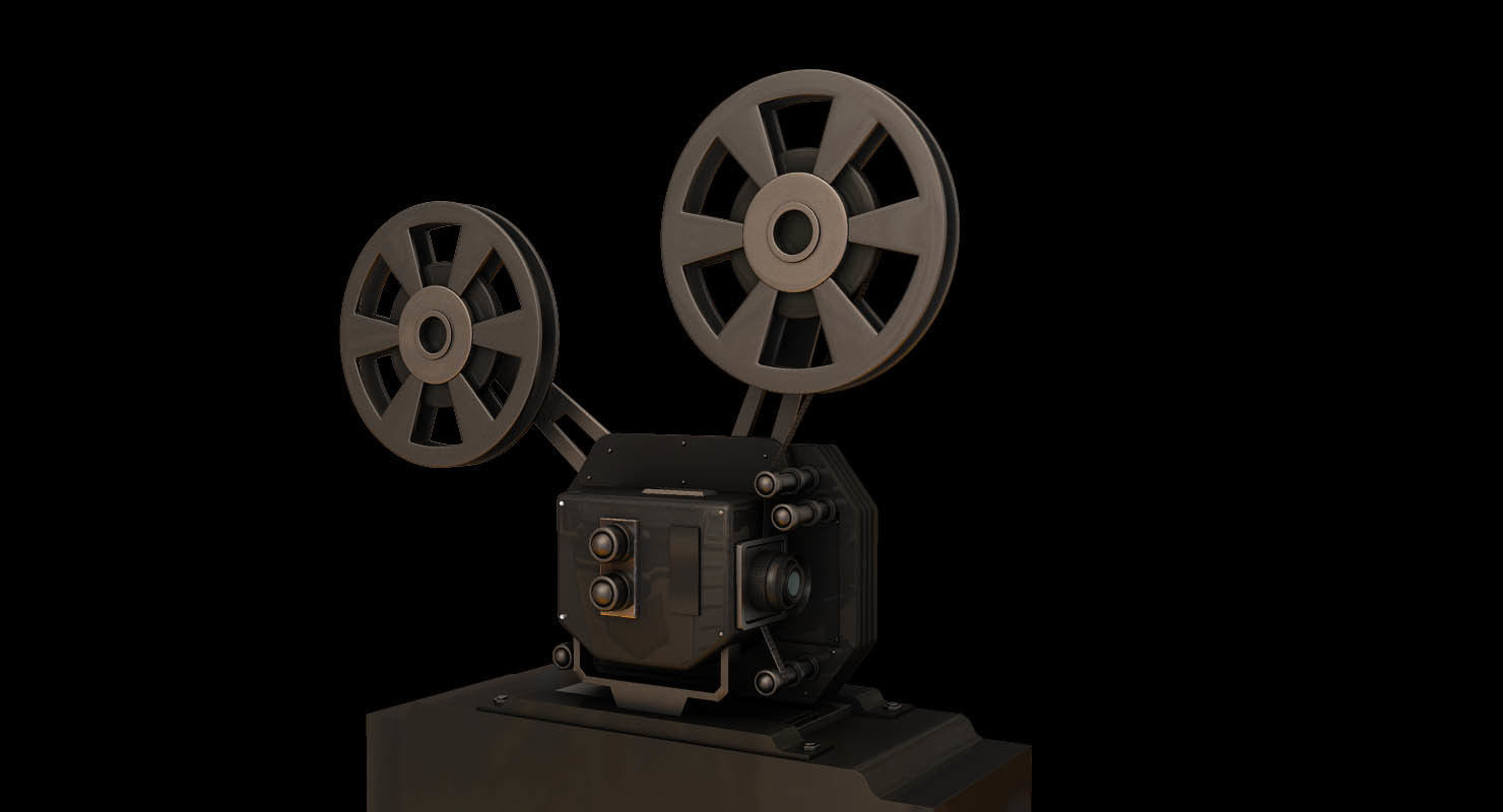 film movie projector 3d model 3D model_1