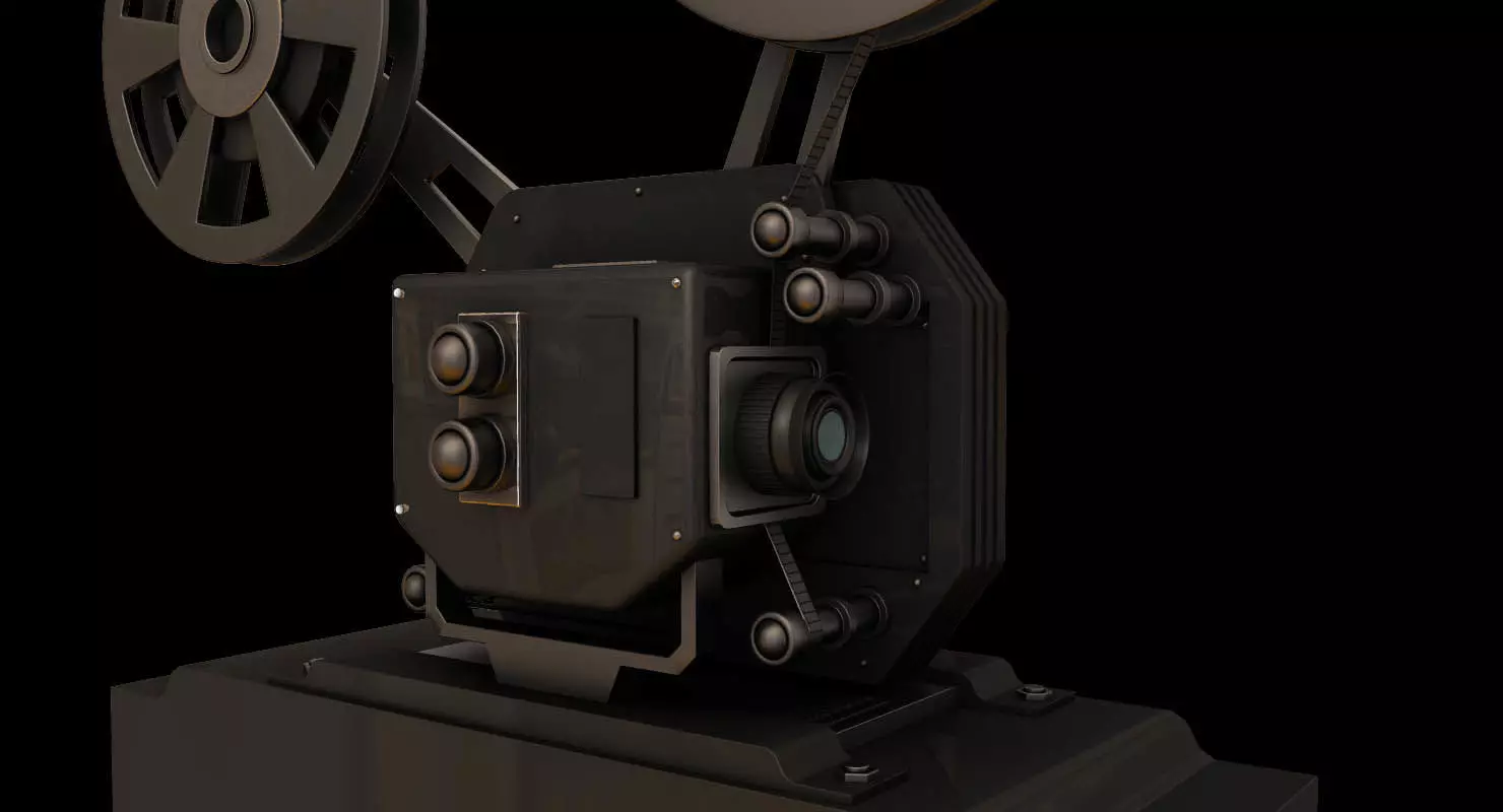 film movie projector 3d model 3D model_0