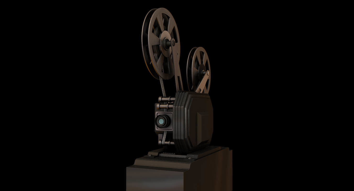film movie projector 3d model 3D model_2