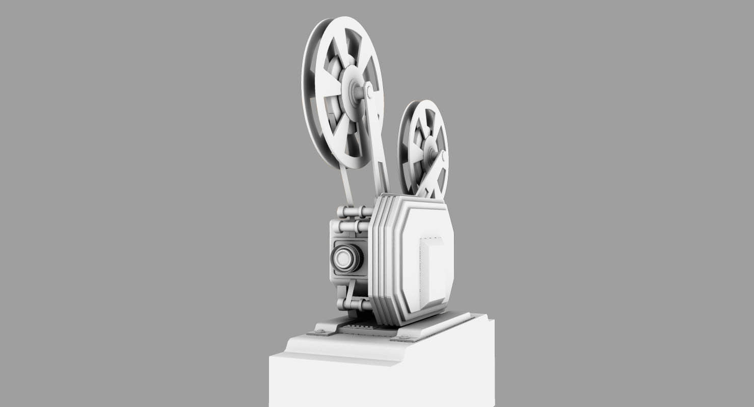 film movie projector 3d model 3D model_7
