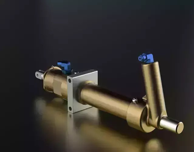 P-51D Mustang Strut Assembly - Hydraulic Tail Wheel Operating 3D print model P-51D Mustang Strut Assembly - Hydraulic Tail Wheel Operating 3D print model