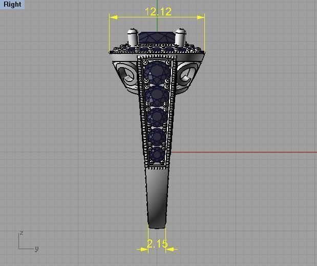 Model 167 Ring 3D print model_8