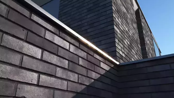 Dark clinker brick large surface Texture