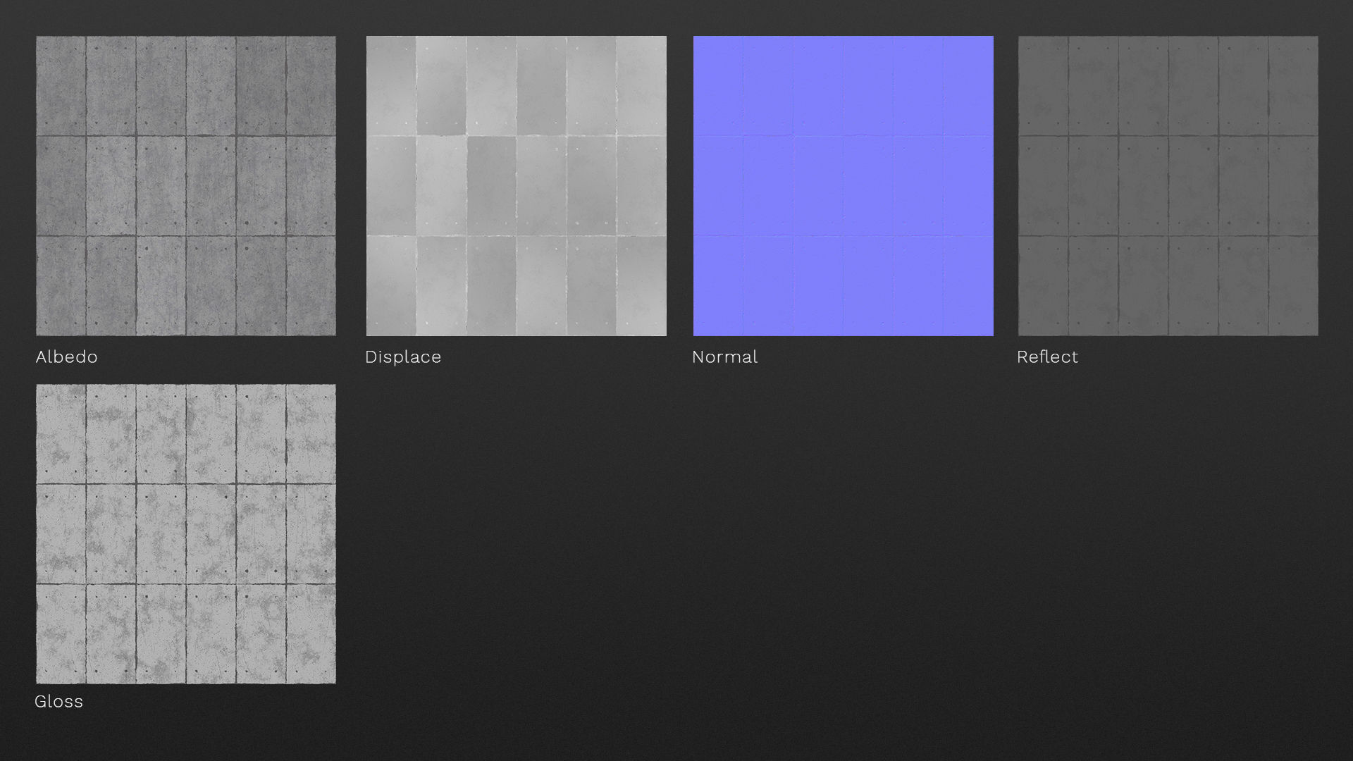 Concrete slabs wall with large lot Texture_4