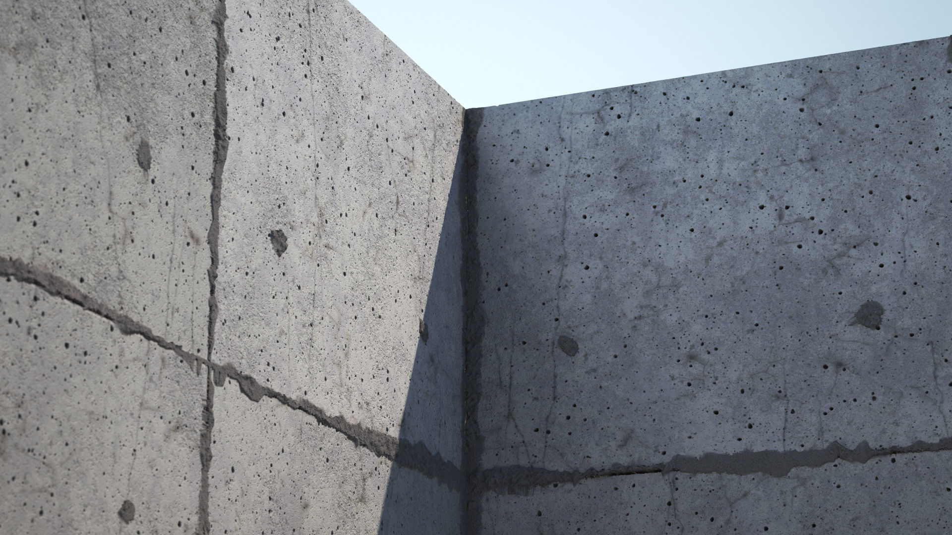 Concrete slabs wall with large lot Texture_1