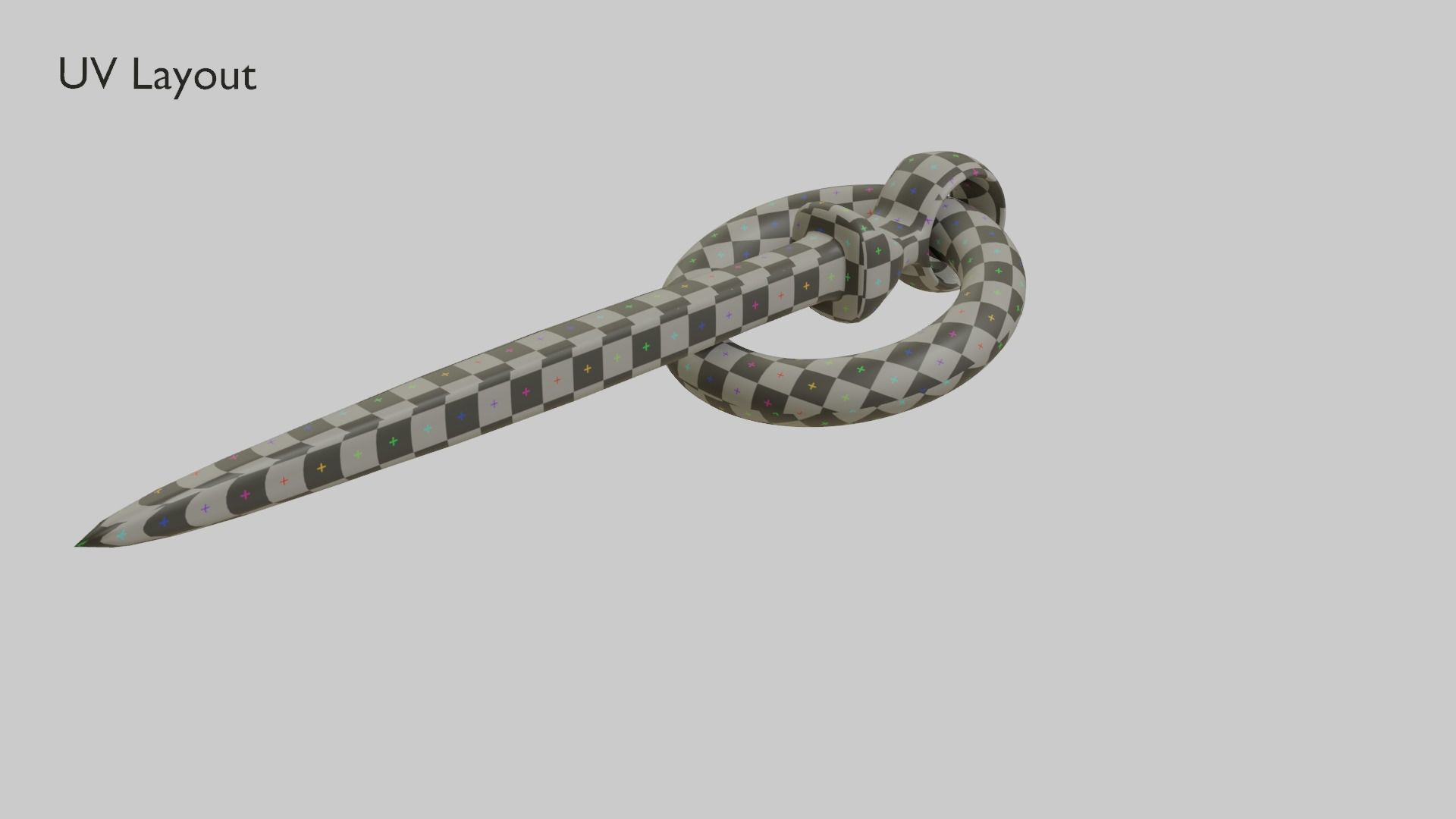 Rusty Metal Hook 1 3D model_8