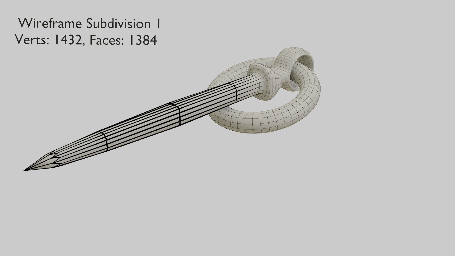 Rusty Metal Hook 1 3D model_6