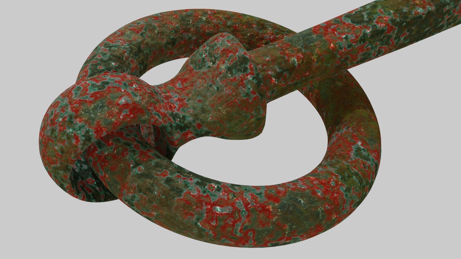 Rusty Metal Hook 1 3D model_3