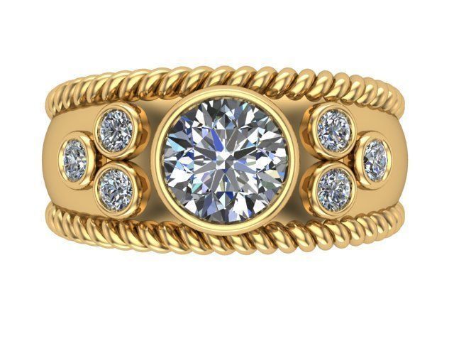 Fancy Ring  3D print model_1