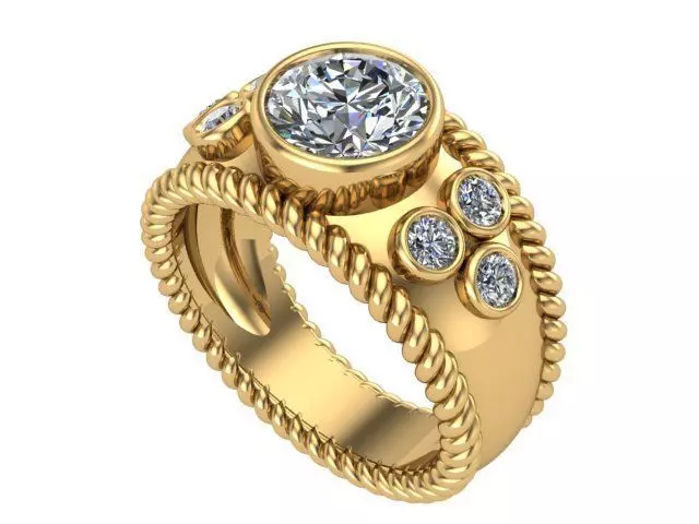 Fancy Ring  3D print model_0