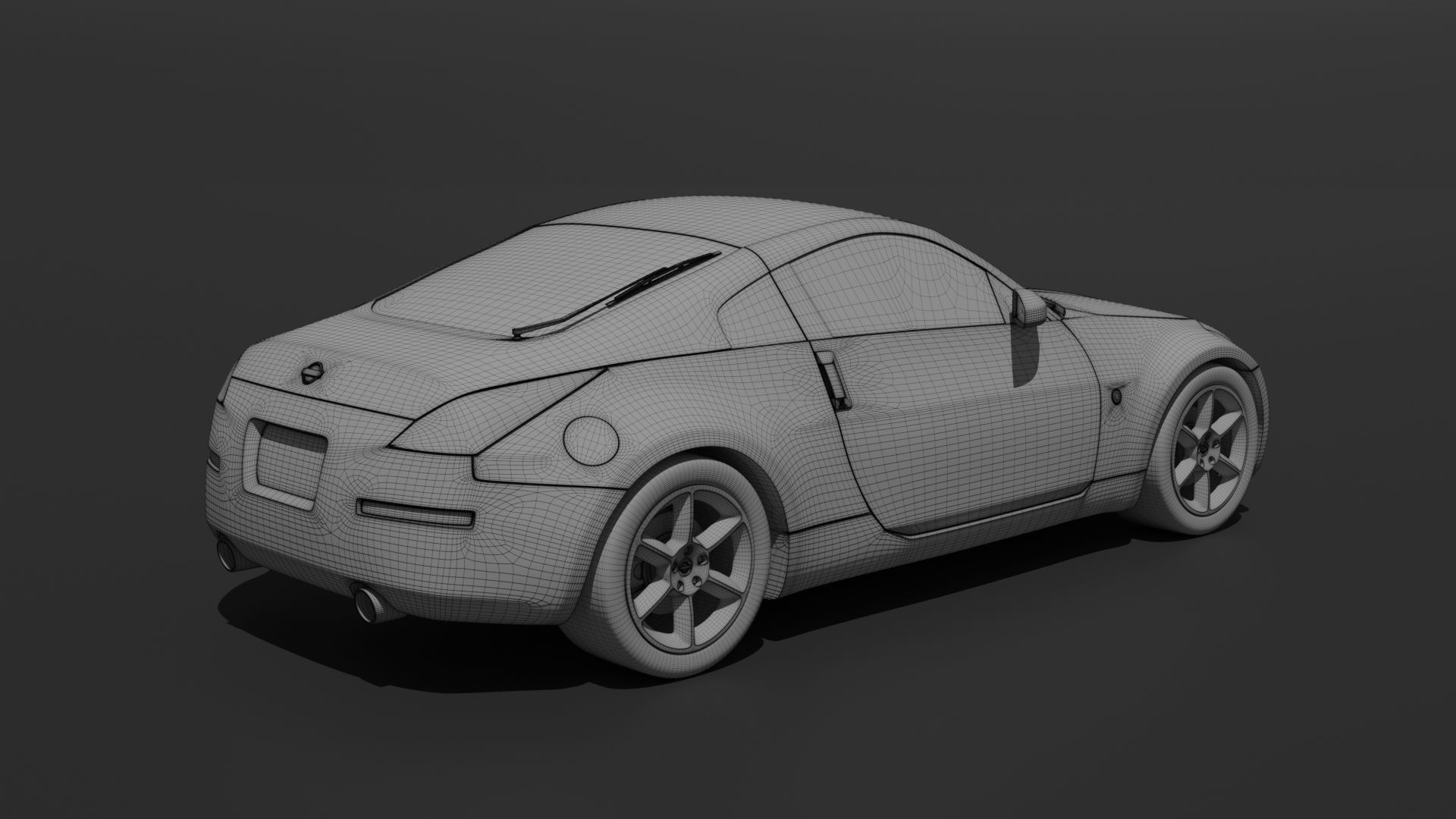 Nissan 350Z 3D print model_5