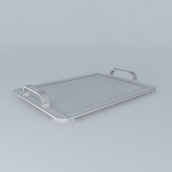 BAMBOO TRAY 3 Free 3D model_4