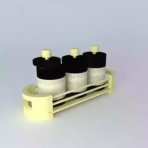 BAMBOO CONTAINER 1 Free 3D model