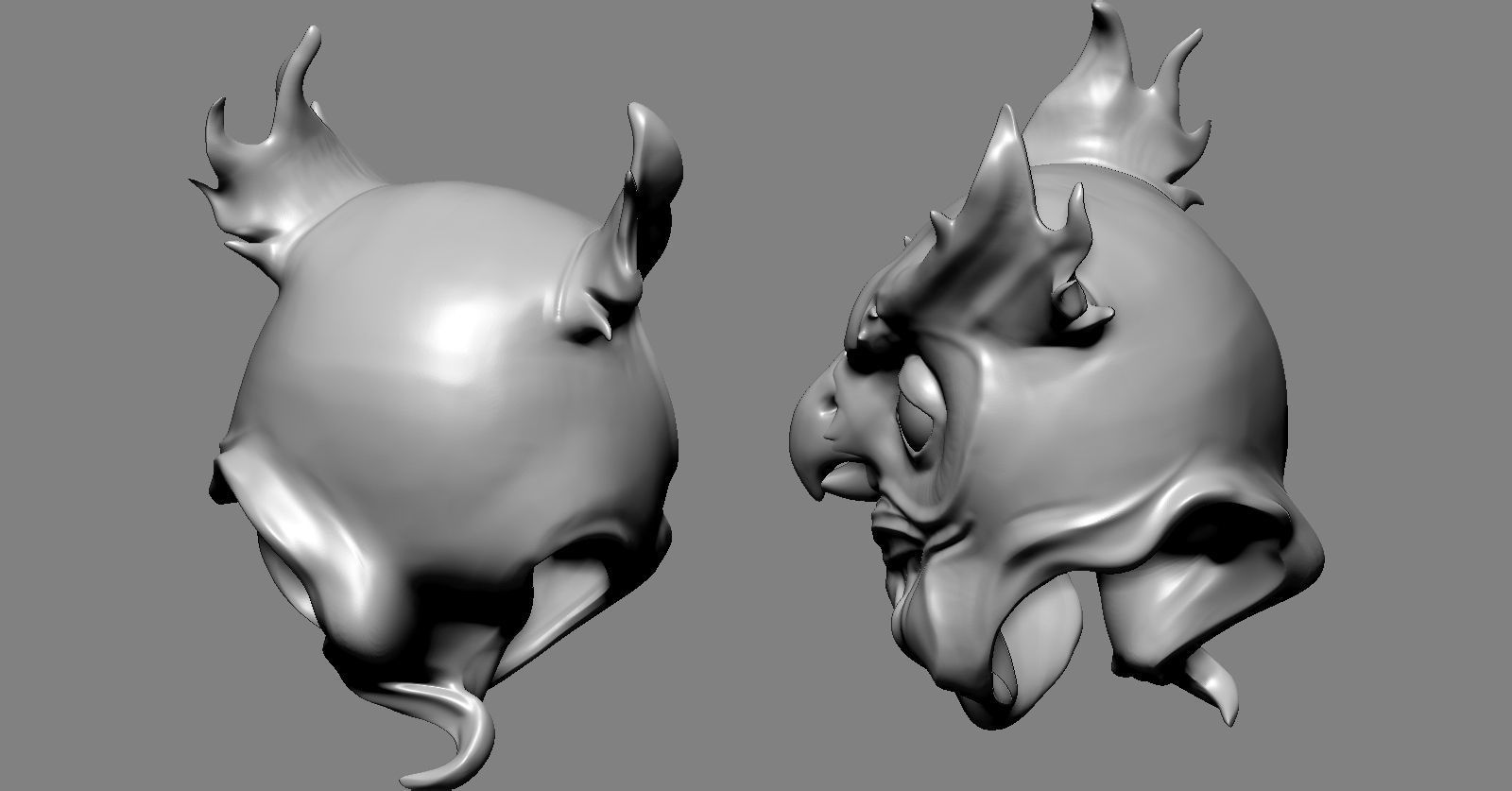 Owl Bird 3D print model_9