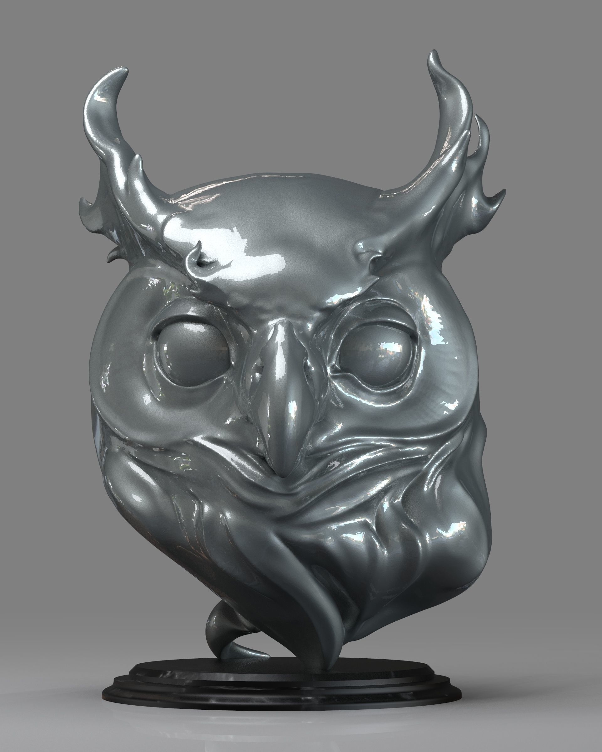 Owl Bird 3D print model_1