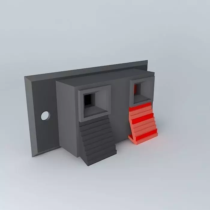 Push Release Speaker WIre Terminal Plate Free 3D model