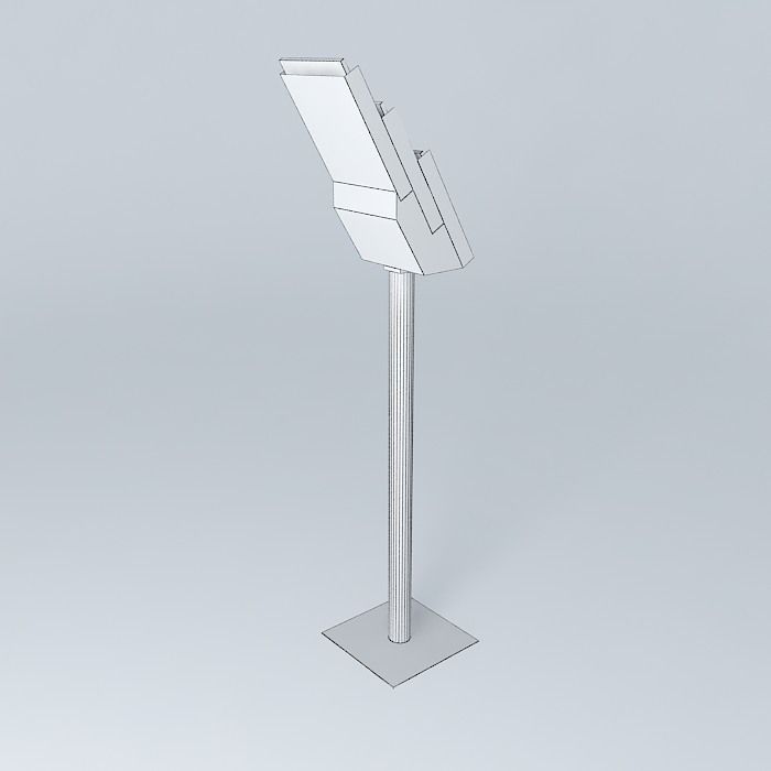 Nestro A4 brochure stand Free 3D model_4