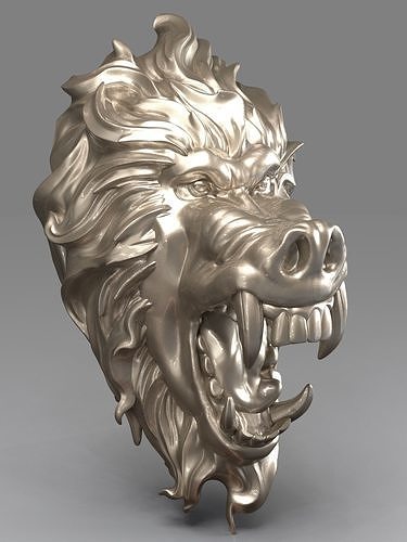 Baboon Head 3D print model