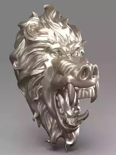 Baboon Head 3D print model