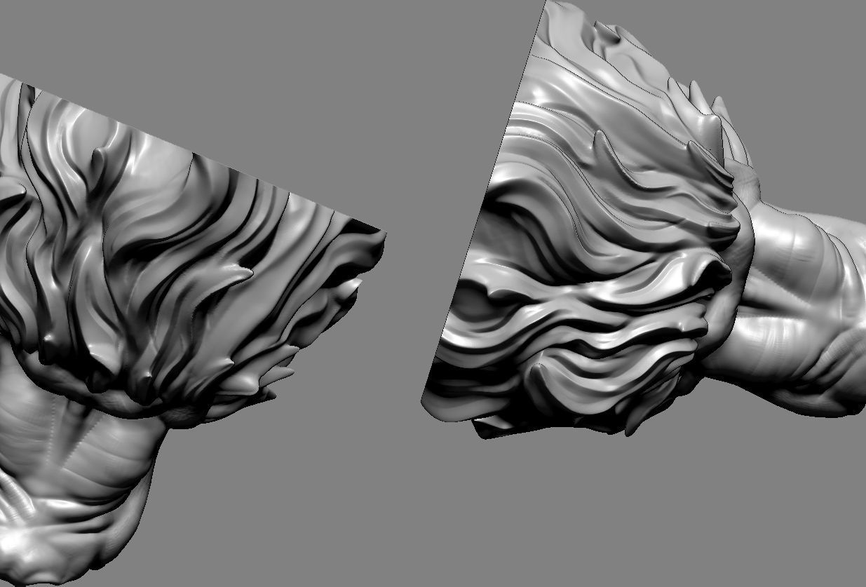 Baboon Head 3D print model_6