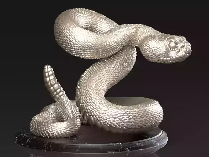 Crotalus Snake 3D print model