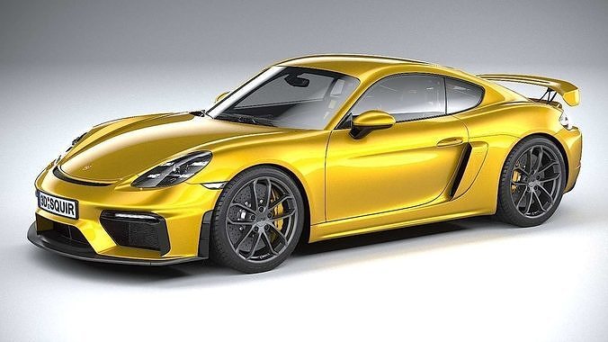 Porsche 718 Cayman GT4 2020 CoronaRender 3D model