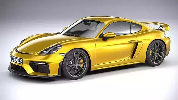 Porsche 718 Cayman GT4 2020 CoronaRender 3D model