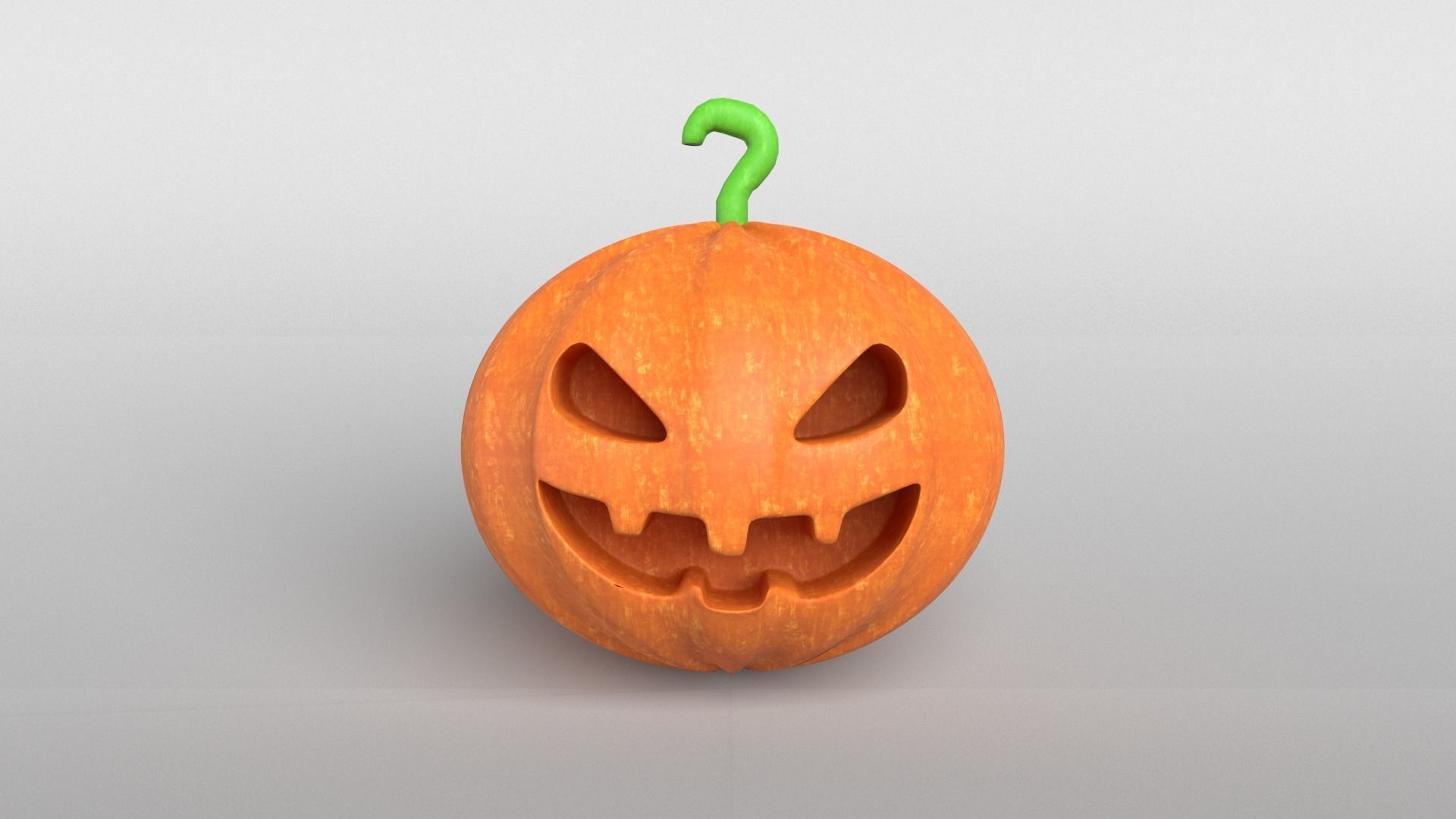 Halloween Pumpkin v1 001 Low-poly 3D model_2