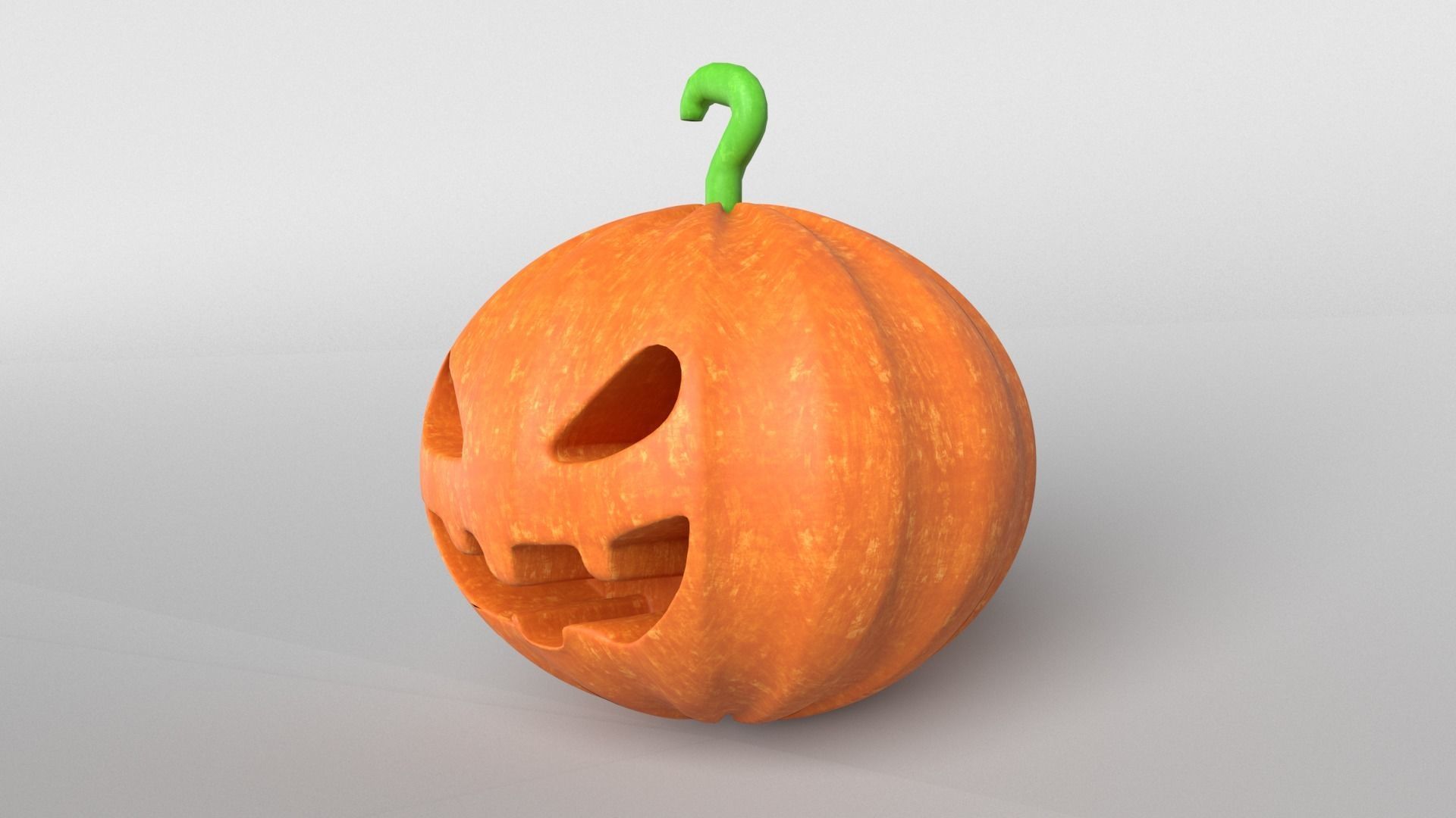 Halloween Pumpkin v1 001 Low-poly 3D model_3