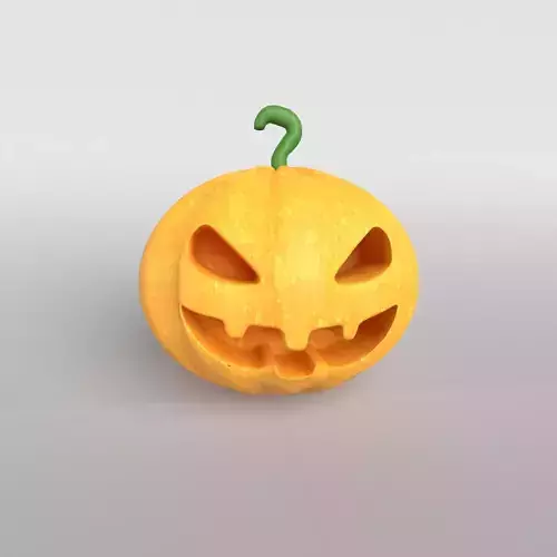 Halloween Pumpkin v1 002 Low-poly 3D model