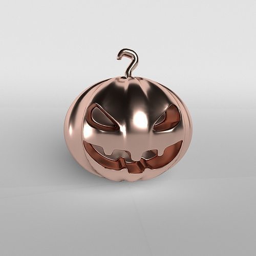 Halloween Pumpkin v1 005 Low-poly 3D model