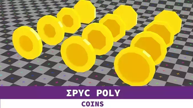 Epic Poly - Regular Coin with LOD