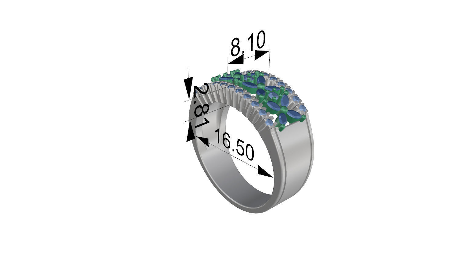 Ring WR08 3D print model_1