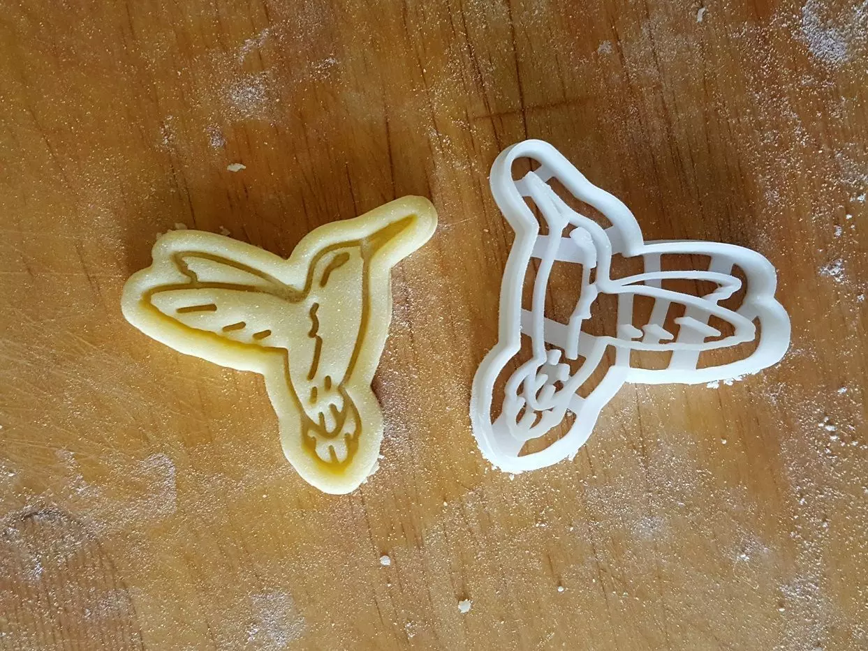 Humming-bird Cookie Cutter 3D print model_0